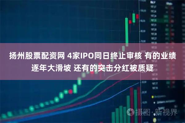 扬州股票配资网 4家IPO同日终止审核 有的业绩逐年大滑坡 还有的突击分红被质疑